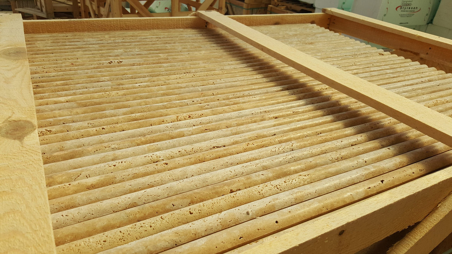 Margelle Light Mix 1er choix Bord arrondi - 100 x 33 x 3cm