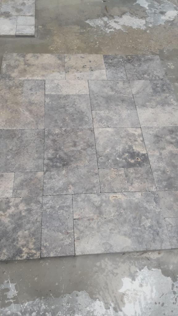 Travertin Silver - 1er choix - opus x 1.2cm