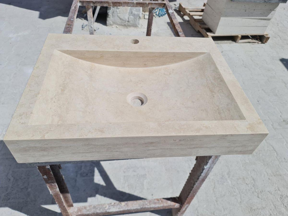 Vasque 1 Bac avec trou mitigeur - 45 x 70 x 10cm