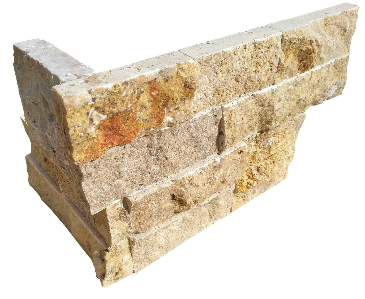 Parements Travertin Scabascuro (Angle) – 60 × 15 × 1,2-2 cm