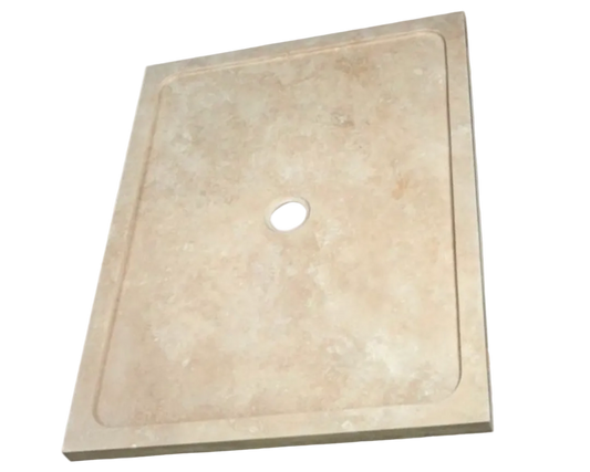 Receveur de douche travertin - 90 x 120 x 5cm