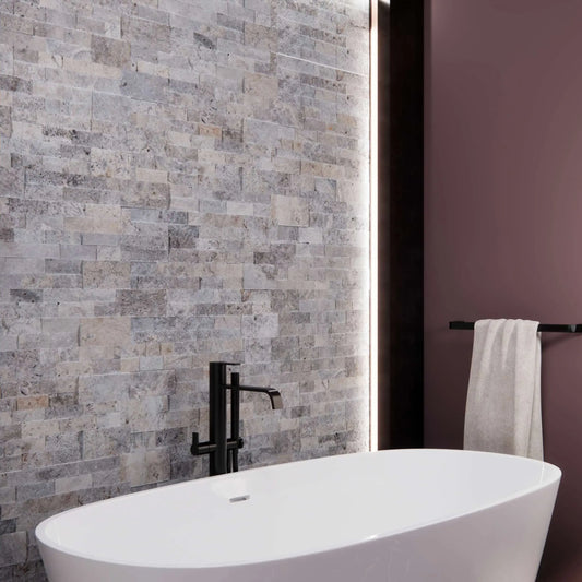 Parements Travertin Silver  - 60 x 15 x 1.2-2cm