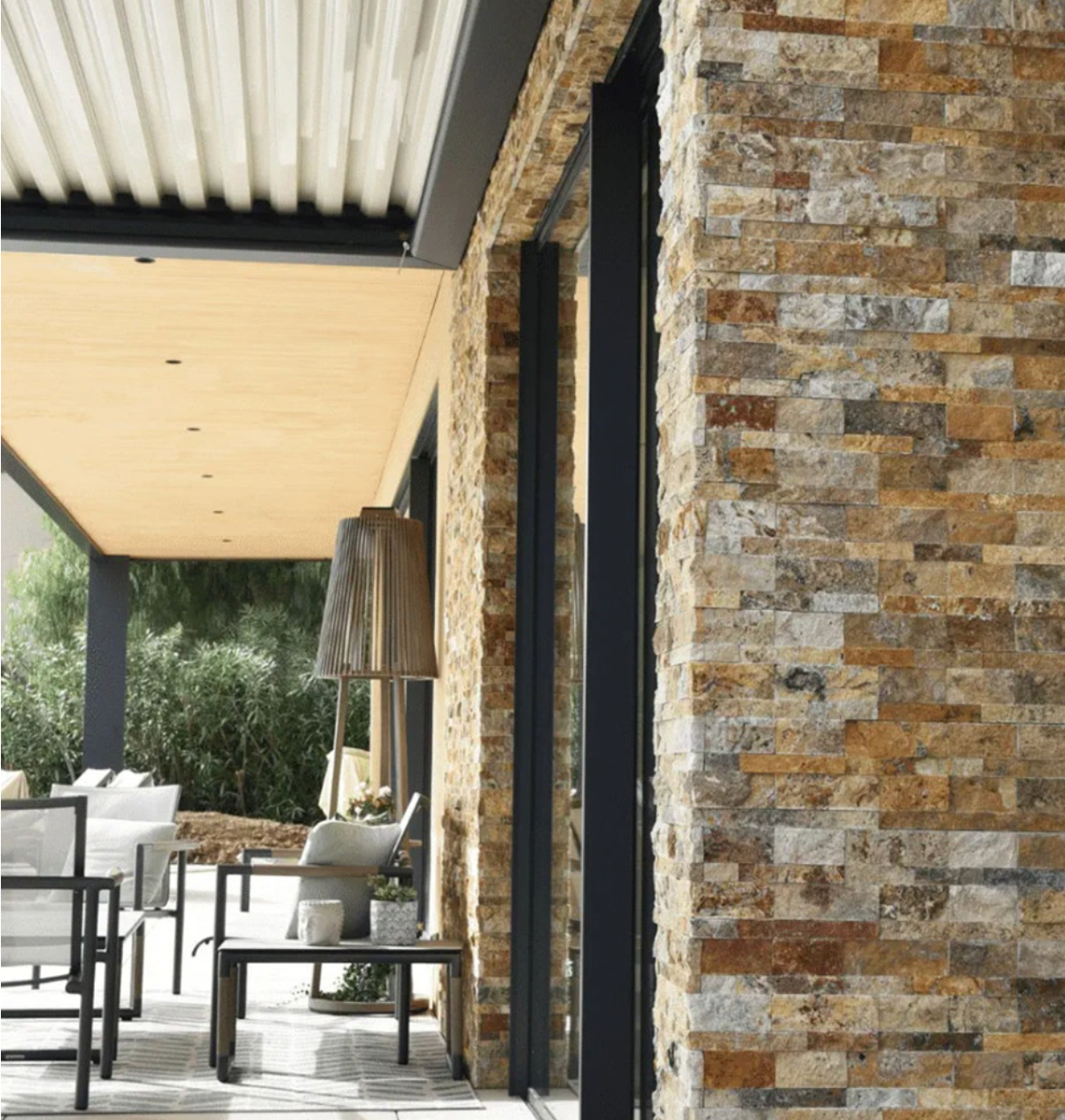 Parements Travertin Scabascuro (Angle) – 60 × 15 × 1,2-2 cm