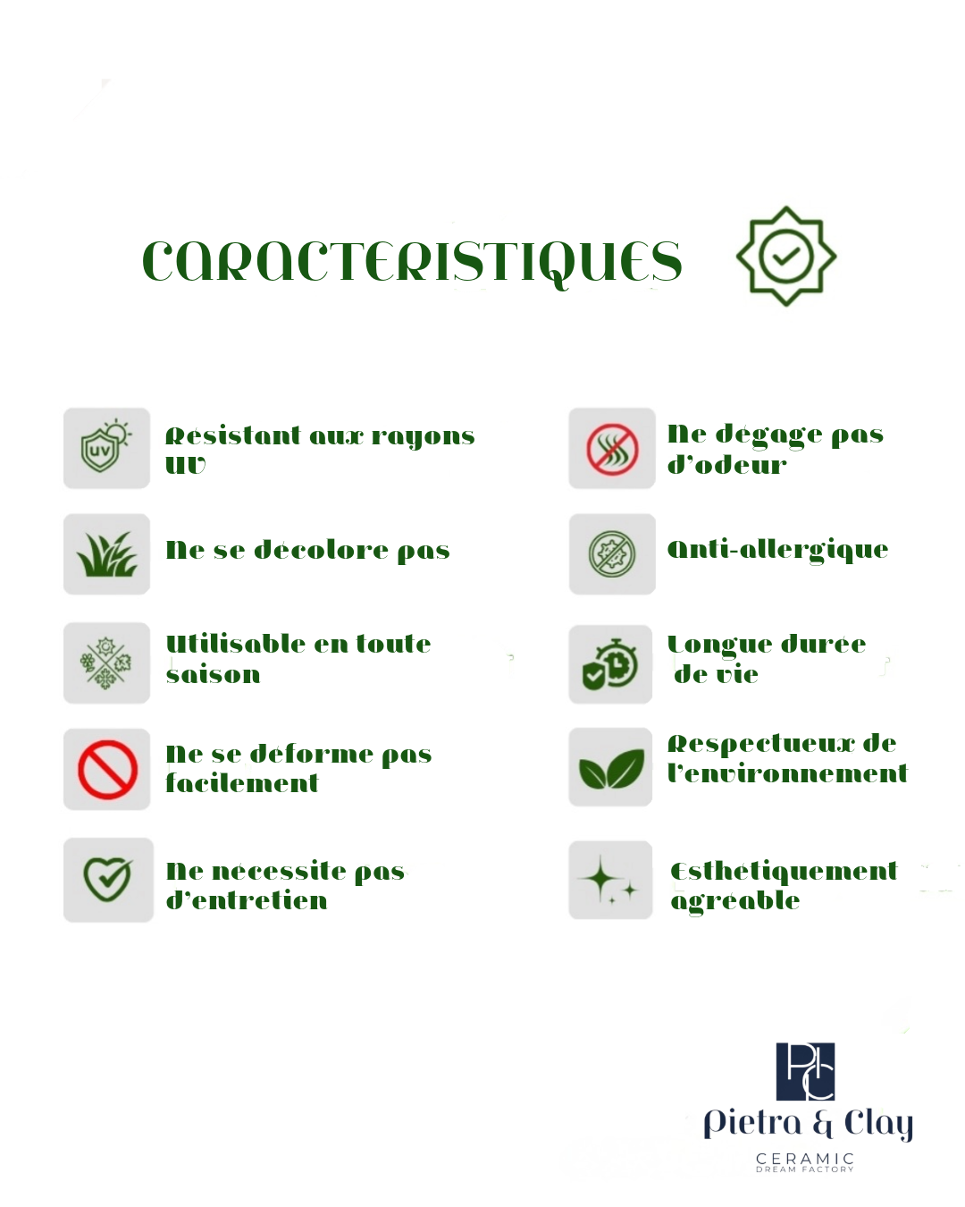 Gazon synthétique 20mm