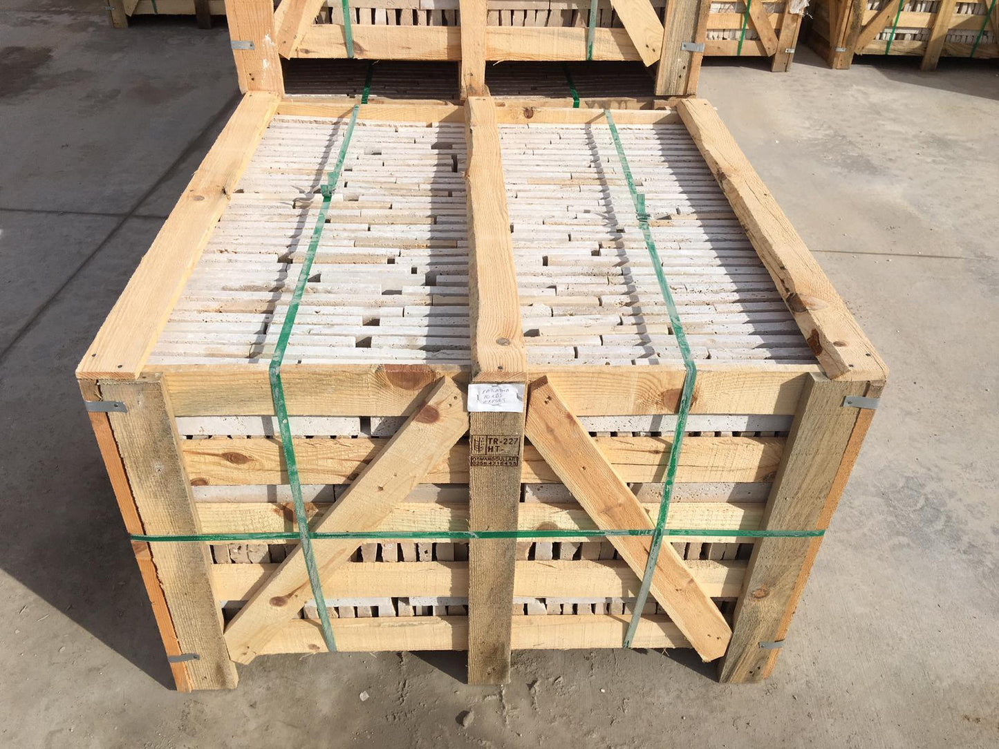 Parements Travertin Beige SPLIT FACE  - 10x2xLL