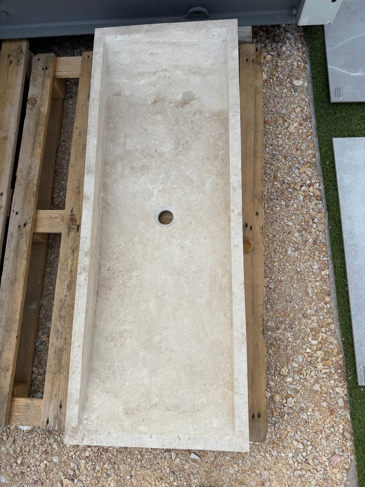 Vasque double simple creux - 120 x 45 x 10cm