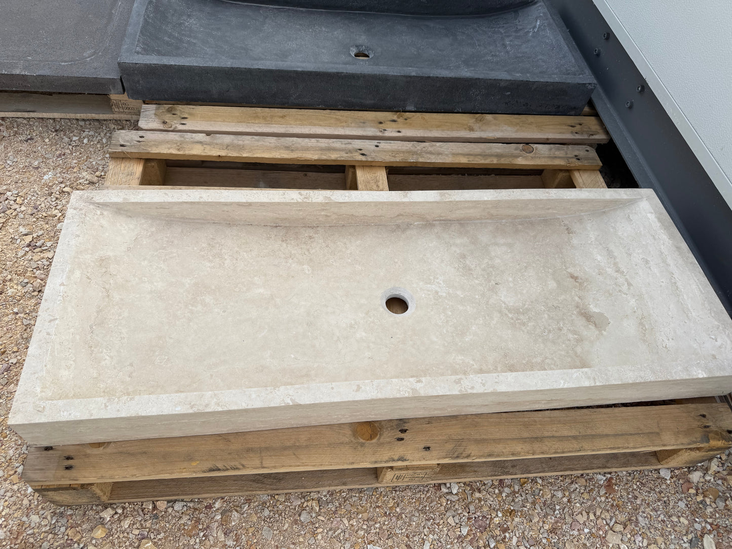 Vasque double simple creux - 120 x 45 x 10cm