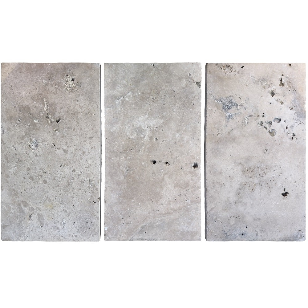 Margelle Travertin Rustique Bord Droit – 61 × 33 × 3 cm