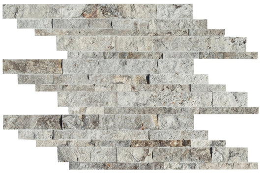 Parements Travertin Silver  - 60 x 15 x 1.2-2cm