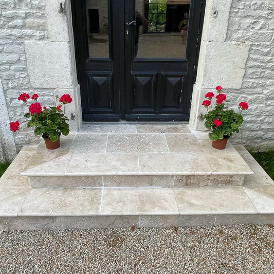 Margelle Classic Mix - retombée bord 1/2 rond - 61 x 33 x 3 /1.2cm