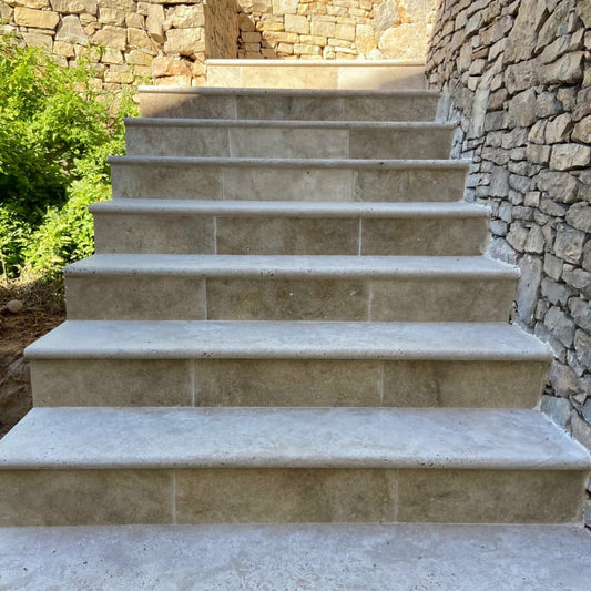 Margelle Classic Mix 1er choix Bord arrondi - 100 x 33 x 3/1.2cm