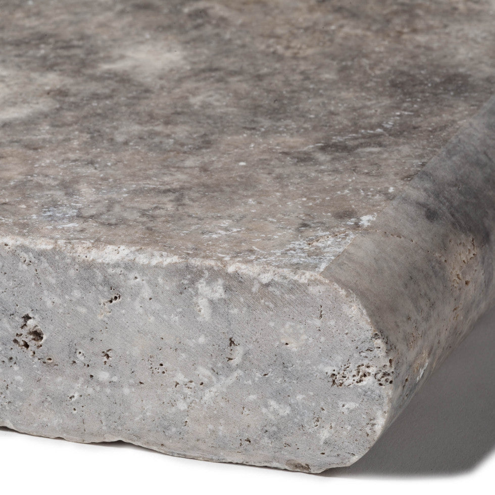 Margelle Silver bord arrondi - 130 x 55 x 3cm