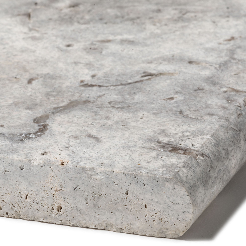 Margelle Silver 1er choix - Bord arrondi - 61 x 33 x 3cm