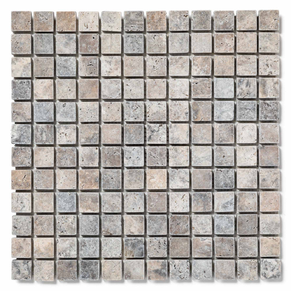 Mosaique silver 2,5 x 2,5 (boîte de 8) - 30 x 30cm