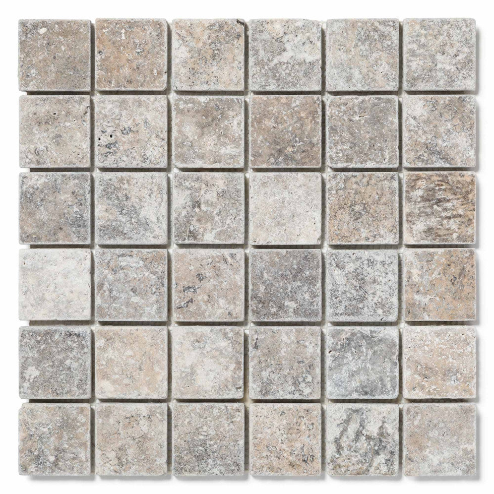 Mosaique silver 5 x 5 (boîte de 8) - 30 x 30cm
