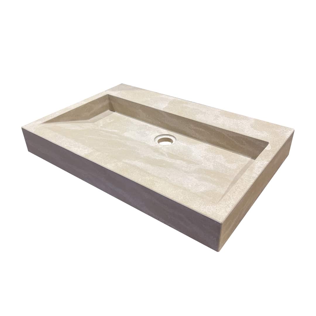 Vasque 1 Bac sans trou mitigeur - 40 x 70 x 10cm