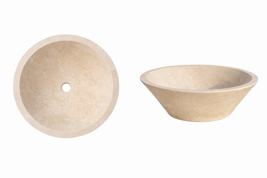 Travertin Classic Mix Vasque bol Type1  - 42 x 42 x 15cm