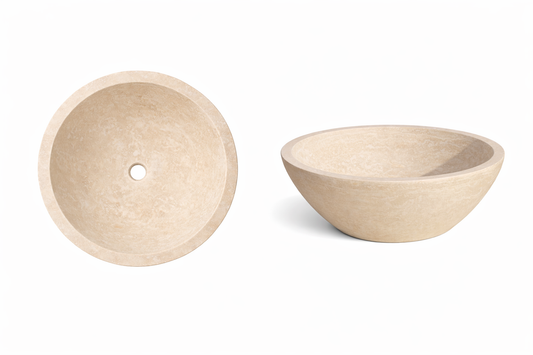 Travertin Classic Mix Vasque bol Type2  - 42 x 42 x 15cm
