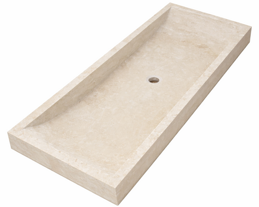 Vasque double simple creux - 120 x 45 x 10cm
